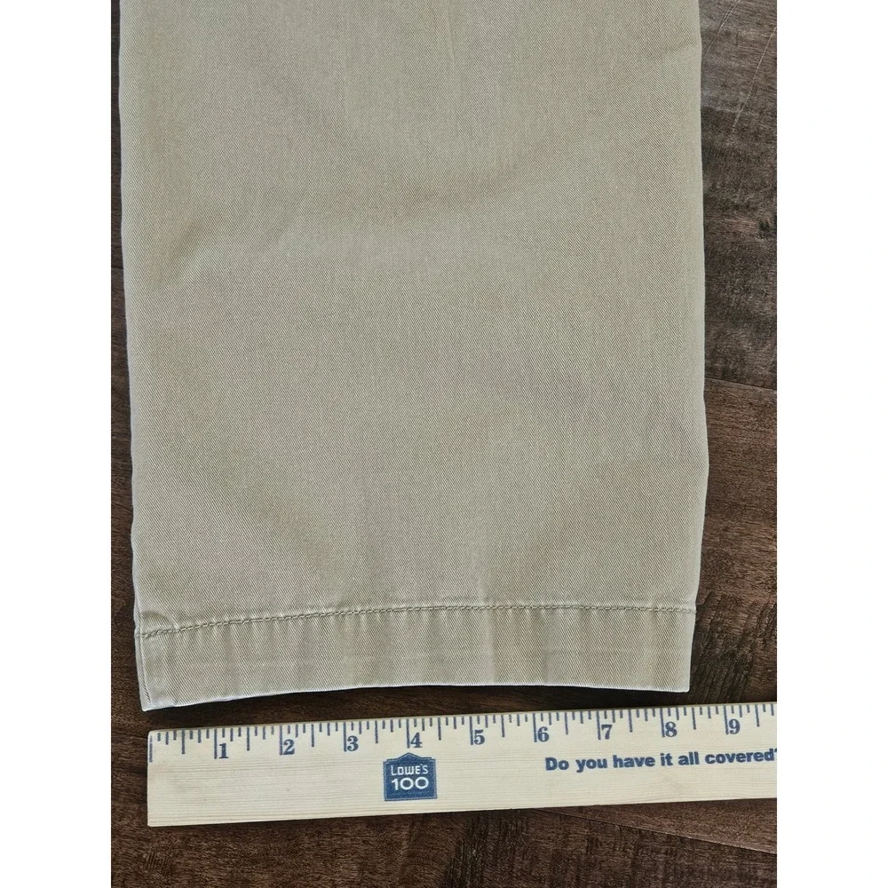 Preppy J.Crew Relaxed Fit Chino Khaki Straight Leg Pants 36x30
